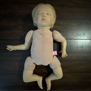 Paradise Galleries Reborn Baby Doll Sleeping Blonde Hair Weighted 18" 2021